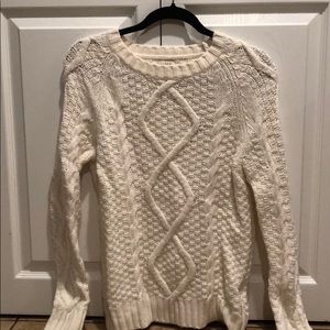 J Crew Fisherman Cable Sweater Ladies M